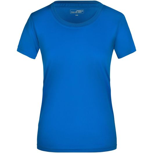 ein frauenblaues t-shirt Ladies' Active-T - Funktions T-Shirt für Freizeit und Sport (Bild 1)