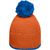 Pompon Hat with Contrast Stripe - Häkelmütze mit Kontrastrand und Pompon (Bild 2)