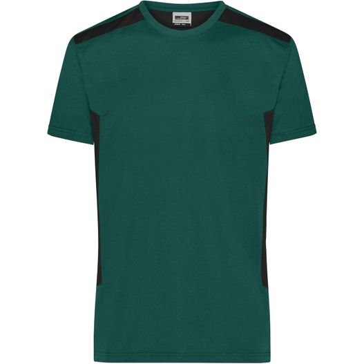 Men's Workwear T-Shirt - STRONG - - Strapazierfähiges und pflegeleichtes T-Shirt mit Kontrasteinsätzen (Bild 1)