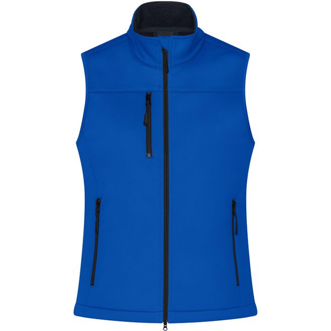 Ladies' Softshell Vest - Klassische Softshellweste im sportlichen Design aus recyceltem Polyester