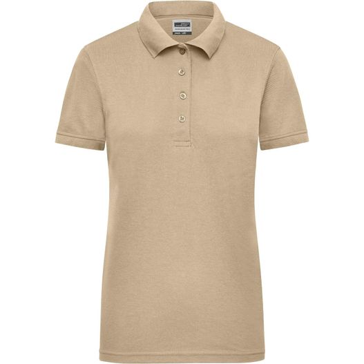 ein frauen poloshirt in beige Ladies' Workwear Polo - Pflegeleichtes und strapazierfähiges Polo (Bild 1)