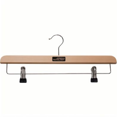 Clothes hanger with clip - Hochwertiger Holz-Kleiderbügel mit Klammersteg