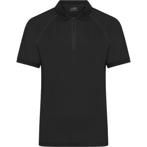 Men's Zip-Polo - Polo mit Reißverschluss aus Funktions-Polyester für Promotion, Sport und Freizeit