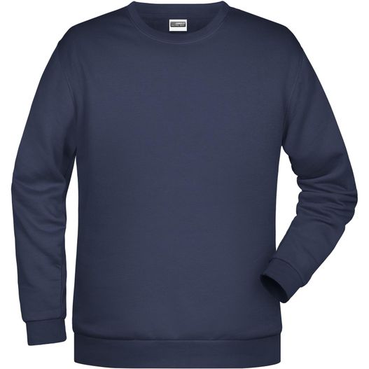 ein navy sweatshirt mit einem weißen logo auf der brust Men's Promo Sweat - Rundhals-Sweatshirt (Bild 1)