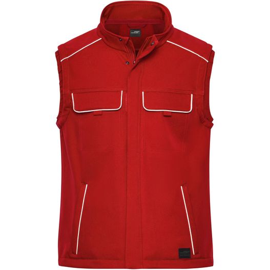 Workwear Softshell Vest - SOLID - - Professionelle Softshellweste im cleanen Look mit hochwertigen Details (Bild 1)