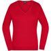 Ladies' V-Neck Pullover - Klassischer Baumwoll-Pullover