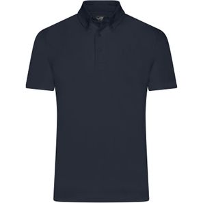 Men's Plain Polo - Polo mit Button-Down Kragen