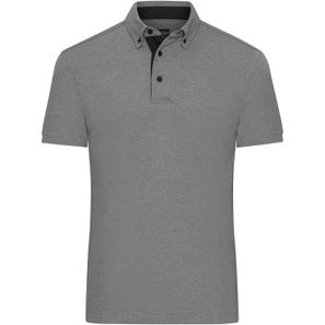 Men's Plain Polo - Polo mit Button-Down Kragen