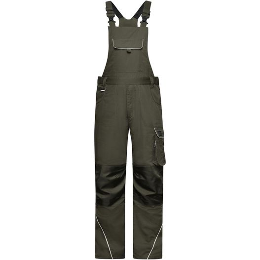 Workwear Pants with Bib - SOLID - - Funktionelle Latzhose im cleanen Look mit hochwertigen Details (Bild 1)