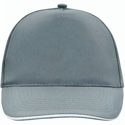 5 Panel Promo Sandwich Cap - 5 Panel Promo Cap mit kontrastfarbigem Sandwich (Bild 1)