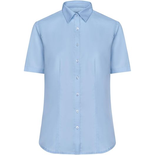 Ladies' Shirt Shortsleeve Micro-Twill - Klassisches Shirt in pflegeleichter Baumwollqualität (Bild 1)