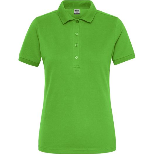 das grüne poloshirt für frauen Ladies' BIO Stretch-Polo Work - SOLID - - Polo aus weichem Elastic-Piqué (Bild 1)