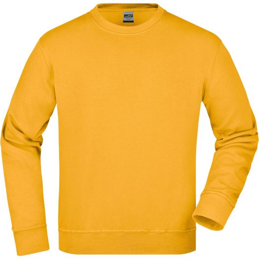 ein gelbes sweatshirt mit langem ärmel Workwear Sweatshirt - Klassisches Rundhals-Sweatshirt (Bild 1)