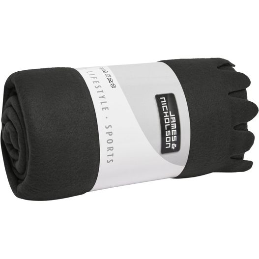 Fleece Blanket - Fleecedecke mit abgerundeten Fransen (Bild 1)