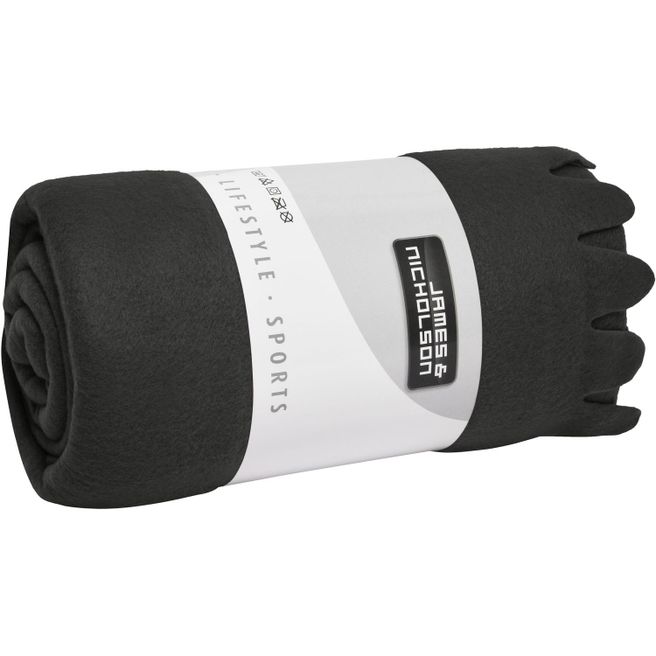 Fleece Blanket - Fleecedecke mit abgerundeten Fransen