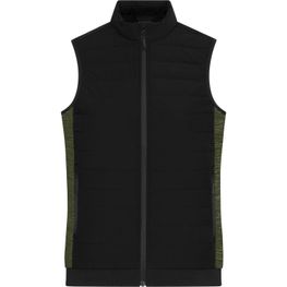 Ladies' Padded Hybrid Vest - Wattierte Weste mit Stehkragen im attraktiven Materialmix