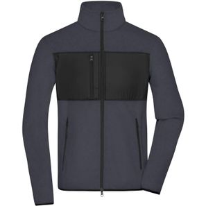 Men's Fleece Jacket - Fleecejacke im Materialmix