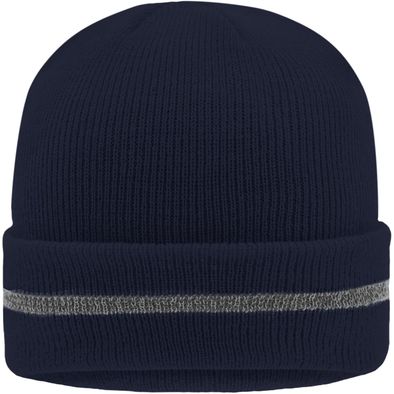 Reflective Beanie - Klassische Strickmütze mit einem reflektierenden Streifen im Umschlag (ohne Schutzfunktion/keine PSA)