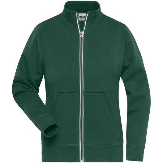 Ladies' Doubleface Work Jacket -  SOLID - - Funktionelle Jacke mit Stehkragen und Kängurutasche (Bild 1)
