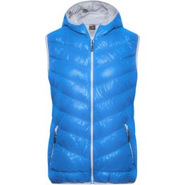 Ladies' Down Vest - Ultraleichte sportliche Daunenweste mit Kapuze
