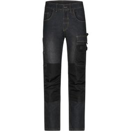 Workwear Stretch-Jeans - Jeans-Hose in gerader Schnittführung mit vielen Details