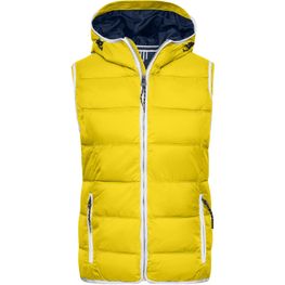 Ladies' Maritime Vest - Modische Steppweste mit angeschnittener Kapuze