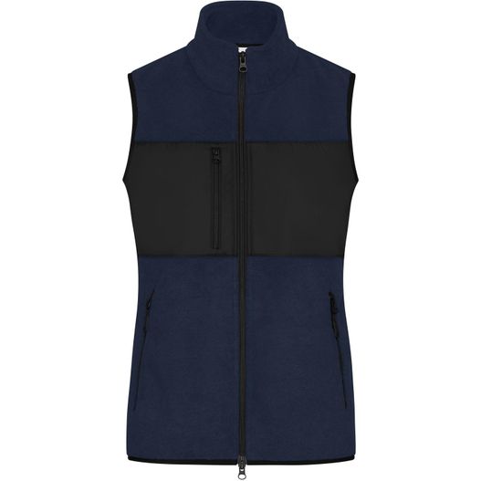 Ladies' Fleece Vest - Fleeceweste im Materialmix (Bild 1)