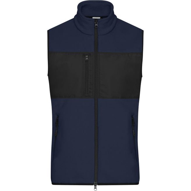 Men's Fleece Vest - Fleeceweste im Materialmix