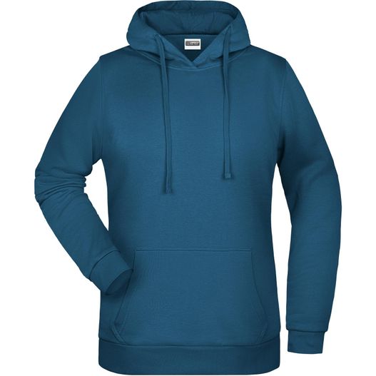 ein frauen hoodie in blauer farbe Ladies' Promo Hoody - Klassisches Kapuzensweat (Bild 1)