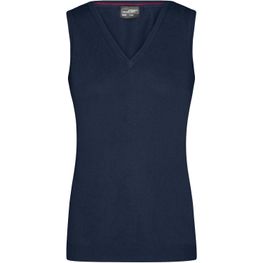 Ladies' V-Neck Pullunder - Klassischer Baumwoll-Pullunder