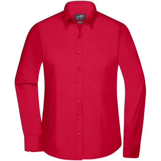 Ladies' Shirt Longsleeve Poplin - Klassisches Shirt aus pflegeleichtem Mischgewebe (Bild 1)