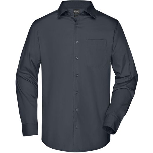 Men's Business Shirt Long-Sleeved - Klassisches Shirt aus strapazierfähigem Mischgewebe (Bild 1)