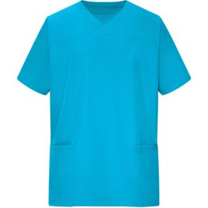 Men's Stretch-Kasack - Elastischer Kasack mit V-Ausschnitt