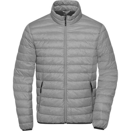eine graue jacke mit reißverschluss Men's Down Jacket - Leichte Daunenjacke im klassischen Design (Bild 1)