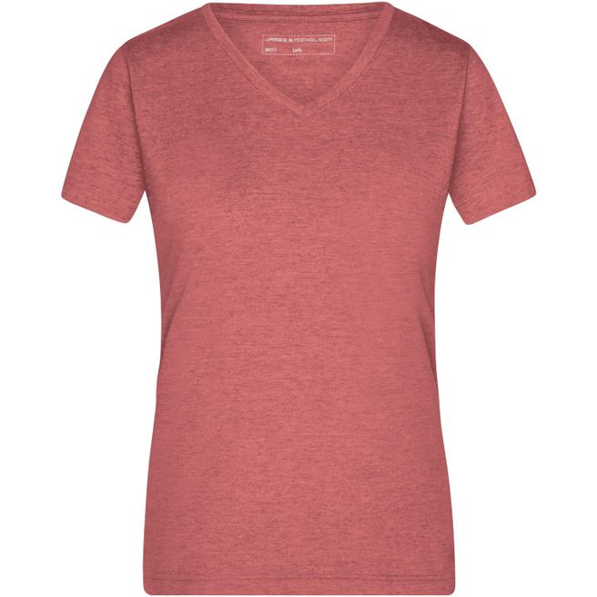 Ladies' Heather T-Shirt - Modisches T-Shirt mit V-Ausschnitt