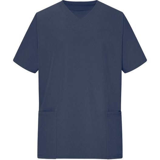 Men's Stretch-Kasack - Elastischer Kasack mit V-Ausschnitt (Bild 1)