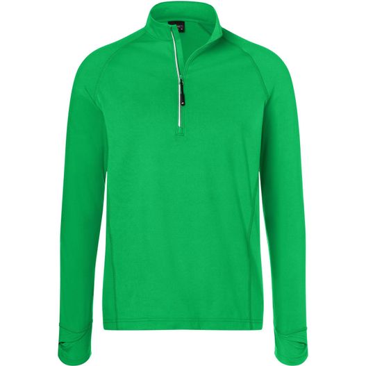 Men's Sports Shirt Half-Zip - Langarm-Shirt mit Reißverschluss für Sport und Freizeit (Bild 1)