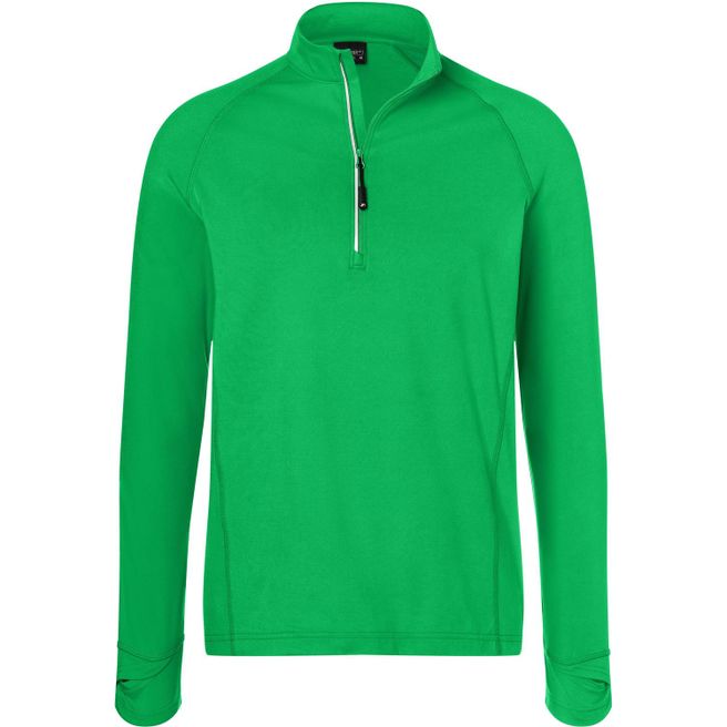 Men's Sports Shirt Half-Zip - Langarm-Shirt mit Reißverschluss für Sport und Freizeit