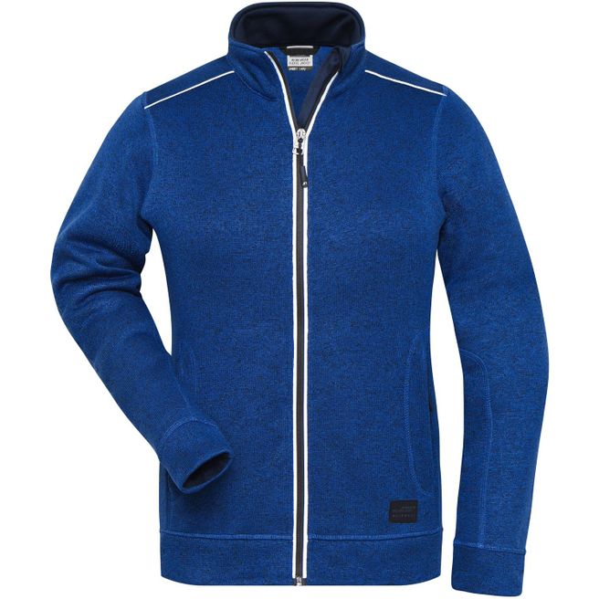 Ladies' Knitted Workwear Fleece Jacket - SOLID - - Pflegeleichte Strickfleece-Jacke