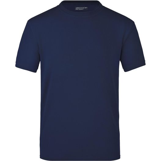 ein navy t - shirt mit einem weißen logo auf der brust Function-T - T-Shirt aus hochfunktionellem CoolDry® (Bild 1)