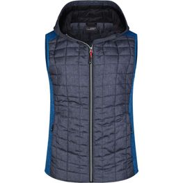Ladies' Knitted Hybrid Vest - Weste im stylischen Materialmix