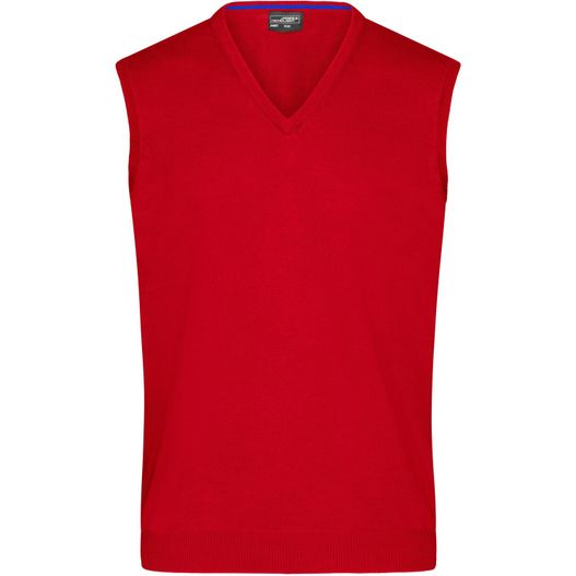 Men's V-Neck Pullunder - Klassischer Baumwoll-Pullunder (Bild 1)