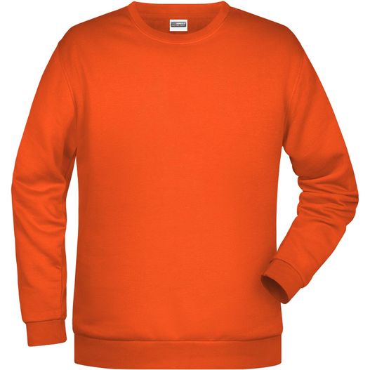ein oranges sweatshirt mit weißem hintergrund Men's Promo Sweat - Rundhals-Sweatshirt (Bild 1)