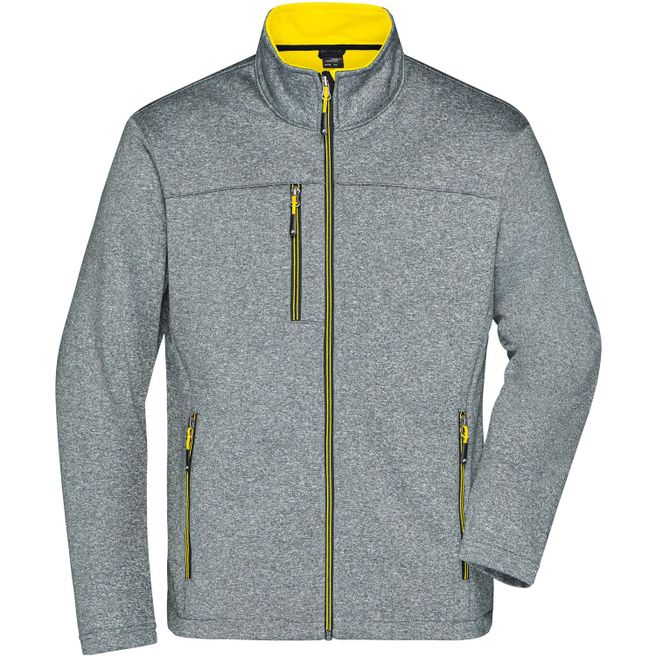 Men's Softshell Jacket - Softshelljacke in Melange-Optik
