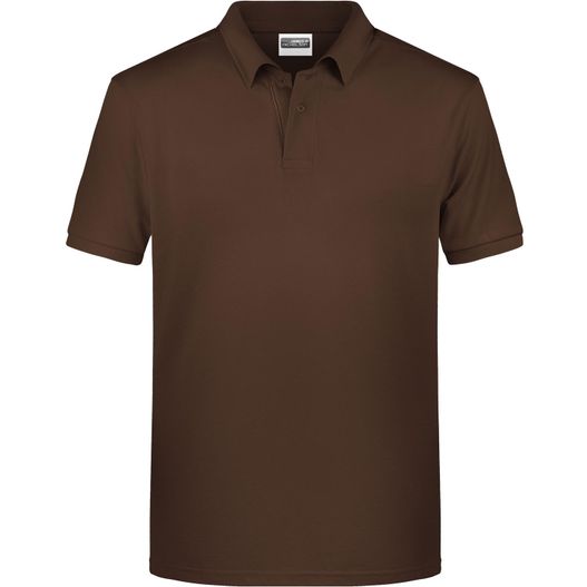ein braunes poloshirt auf weißem hintergrund Men's Basic Polo - Klassisches Poloshirt (Bild 1)