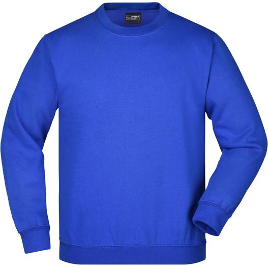 ein blaues sweatshirt mit weißem hintergrund Round-Sweat Heavy Junior - Klassisches Komfort Rundhals-Sweatshirt (Bild 1)