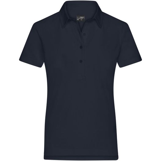 ein frauen navy polo shirt mit einem kragen Ladies' Plain Polo - Polo mit konfektioniertem Kragen (Bild 1)