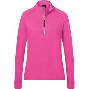 Ladies' Sports  Shirt Half-Zip - Langarm-Shirt mit Reißverschluss für Sport und Freizeit