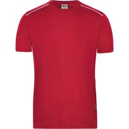 Men's Workwear T-Shirt - SOLID - - Strapazierfähiges und pflegeleichtes T-shirt mit Kontrastpaspel