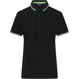 Ladies' Polo - Klassisches Polo mit Kontraststreifen an Kragen und Armbündchen in Piqué-Qualität